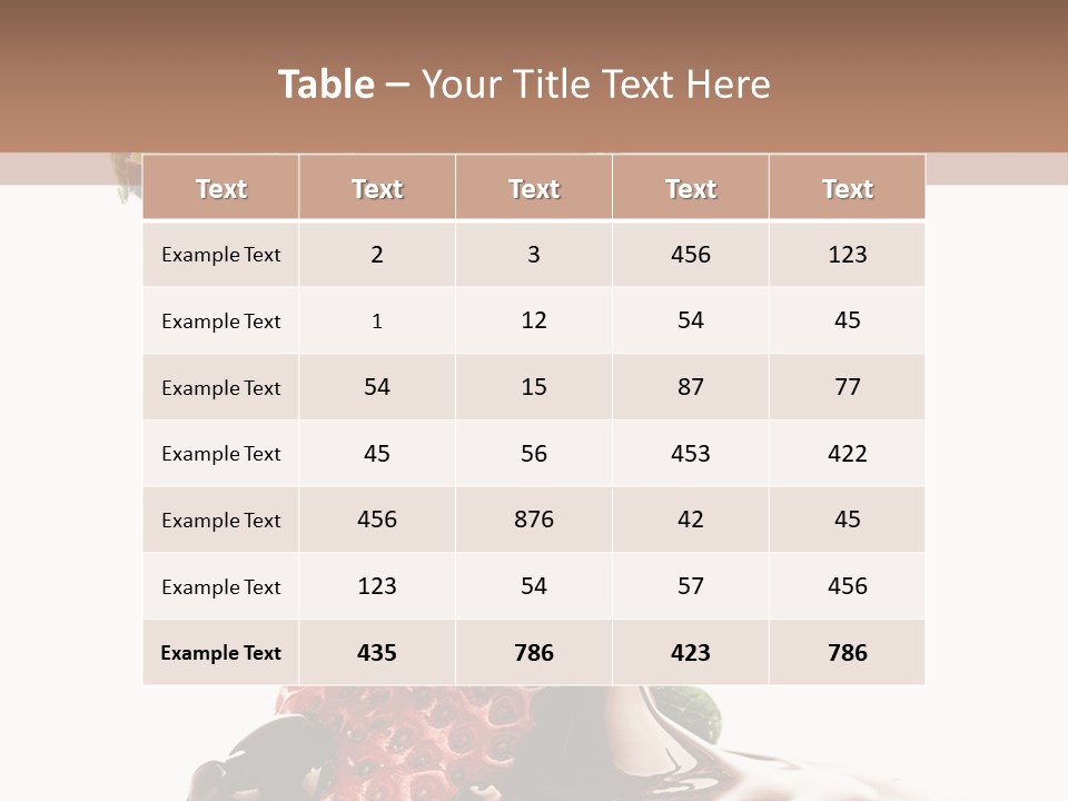 Bright Chocolate Berry PowerPoint Template