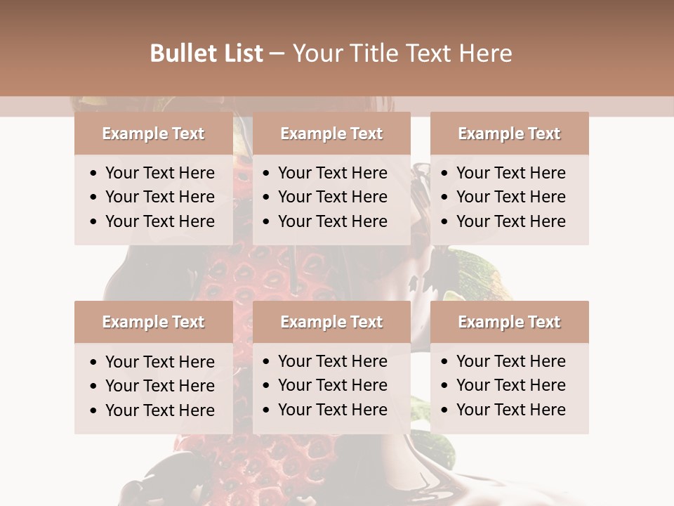 Bright Chocolate Berry PowerPoint Template