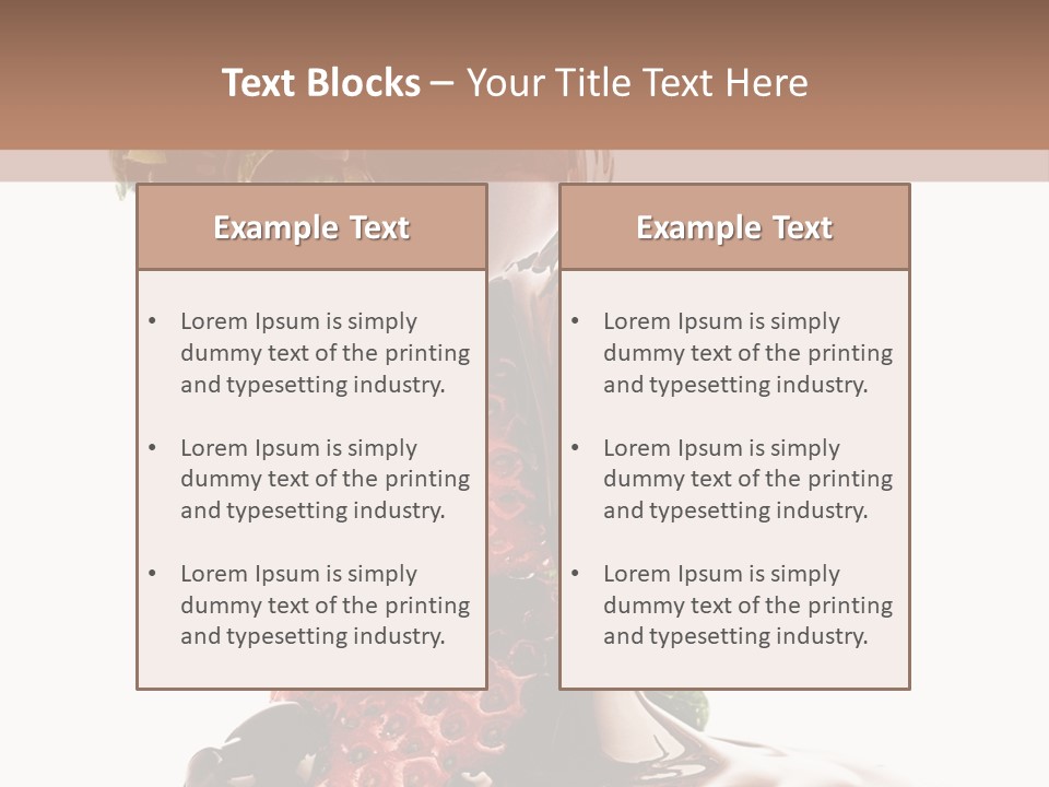 Bright Chocolate Berry PowerPoint Template