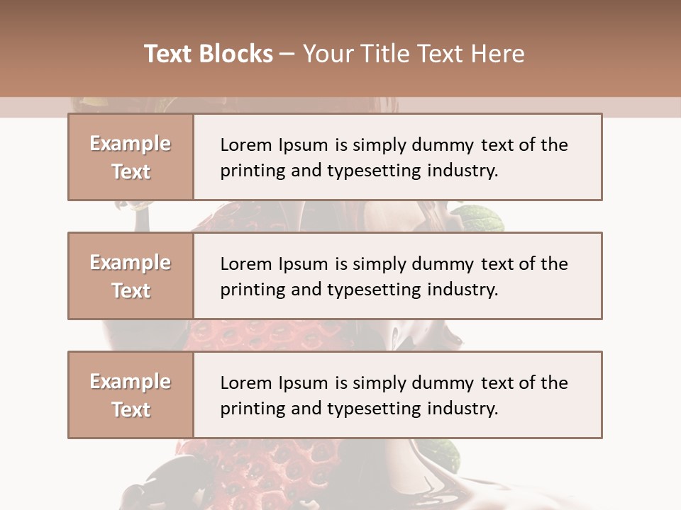 Bright Chocolate Berry PowerPoint Template