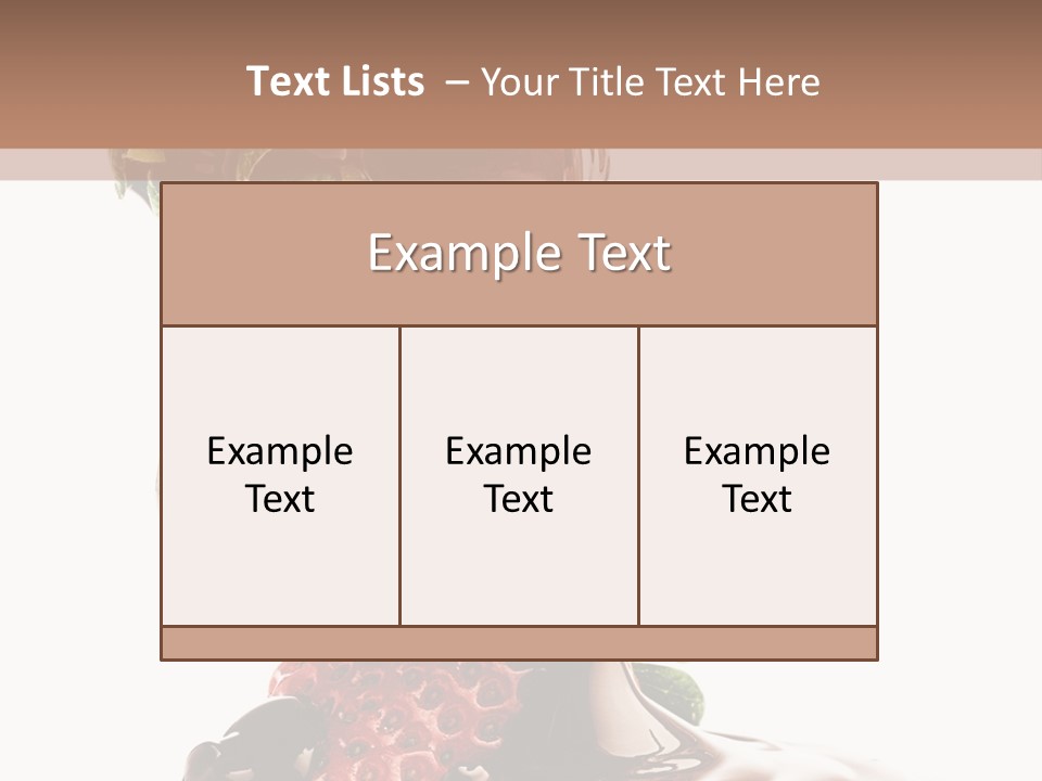 Bright Chocolate Berry PowerPoint Template