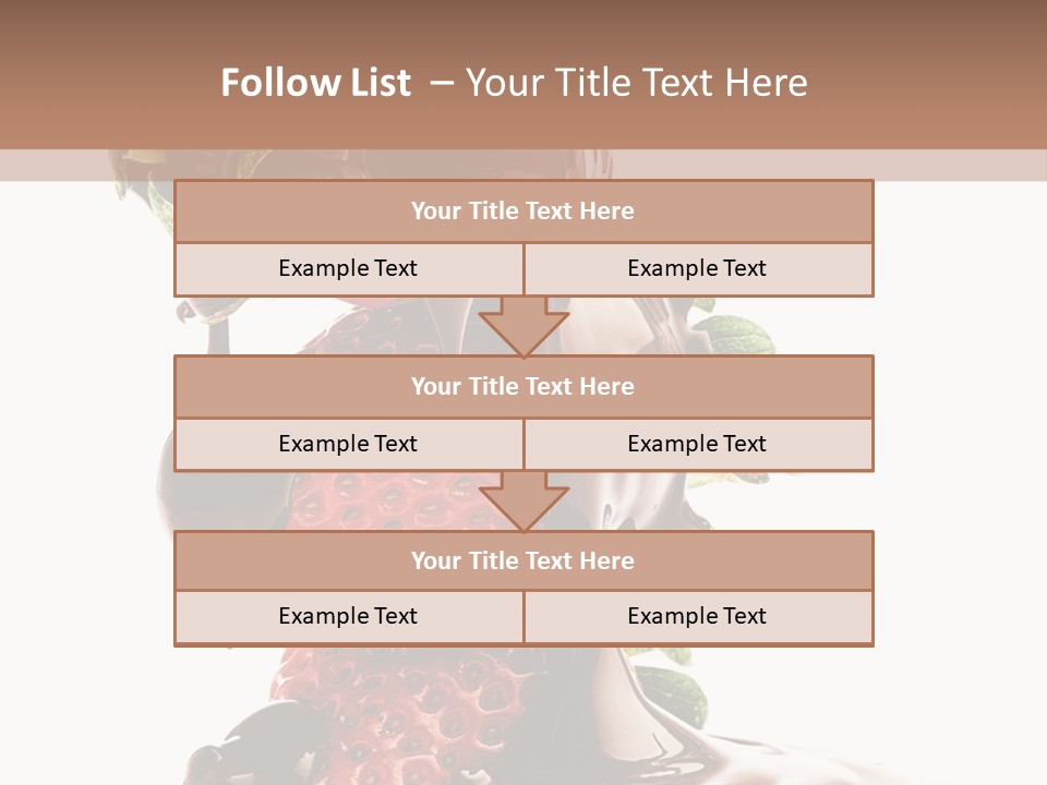 Bright Chocolate Berry PowerPoint Template
