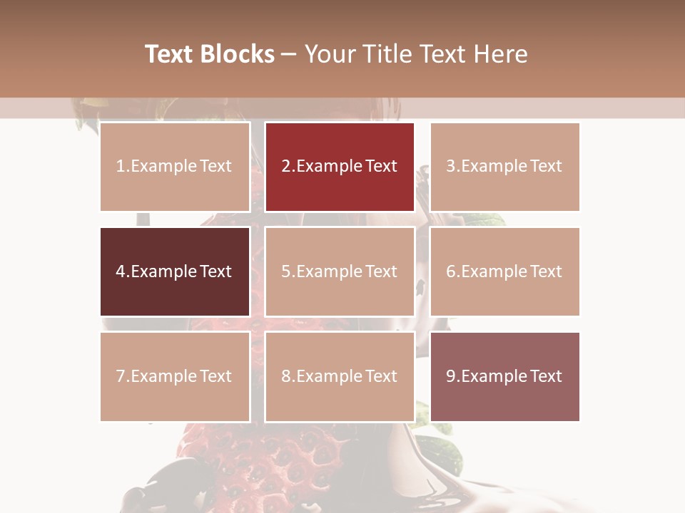 Bright Chocolate Berry PowerPoint Template