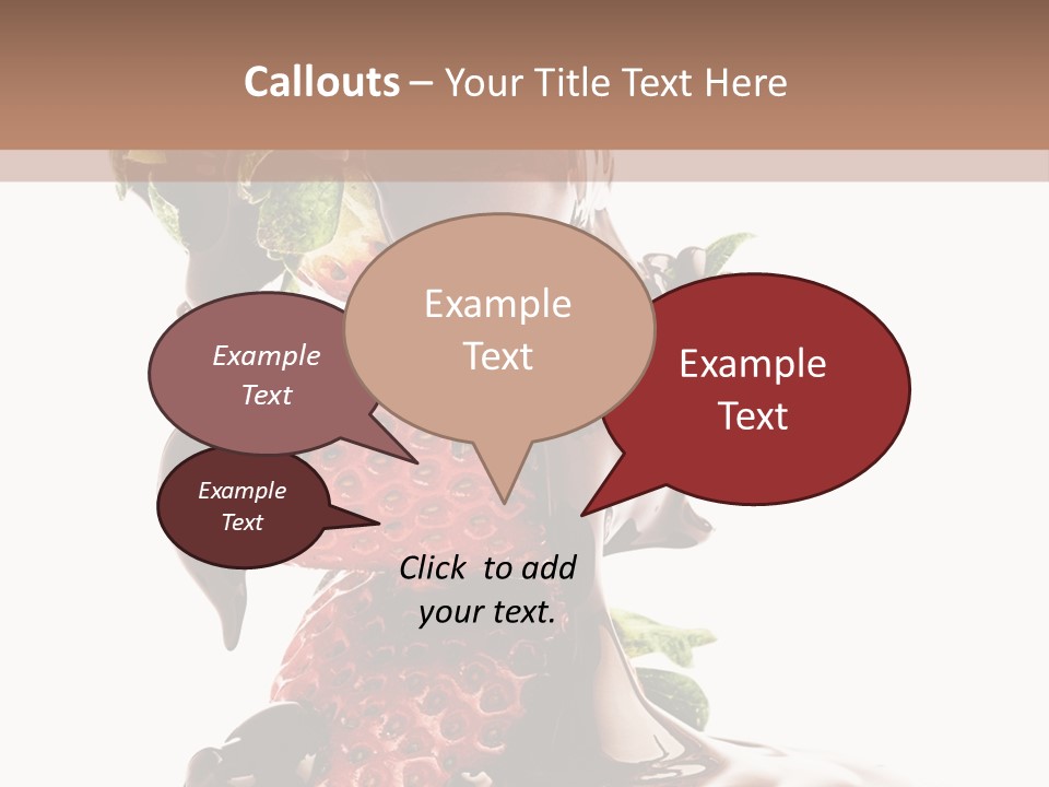 Bright Chocolate Berry PowerPoint Template