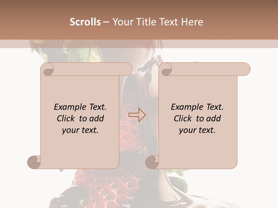 Bright Chocolate Berry PowerPoint Template