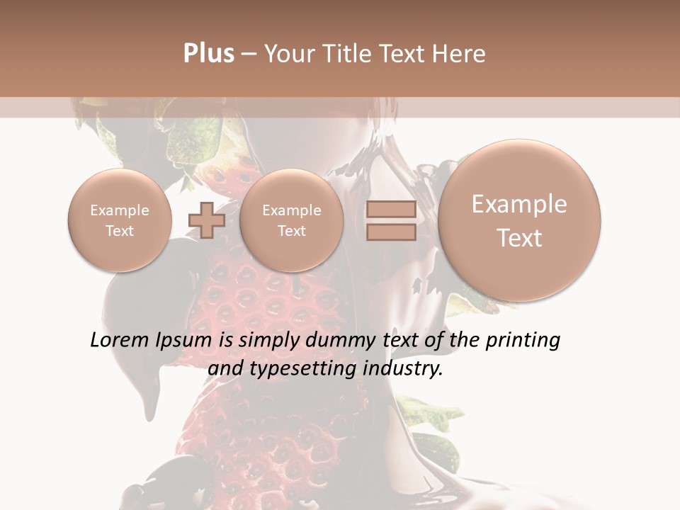 Bright Chocolate Berry PowerPoint Template