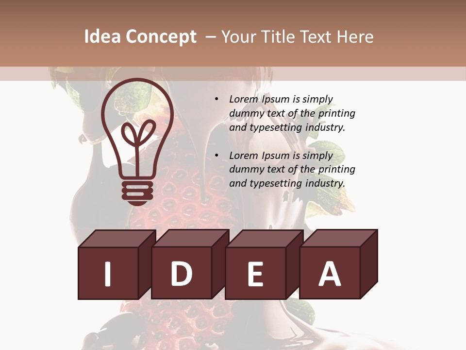 Bright Chocolate Berry PowerPoint Template