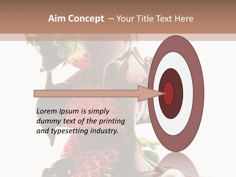 Bright Chocolate Berry PowerPoint Template