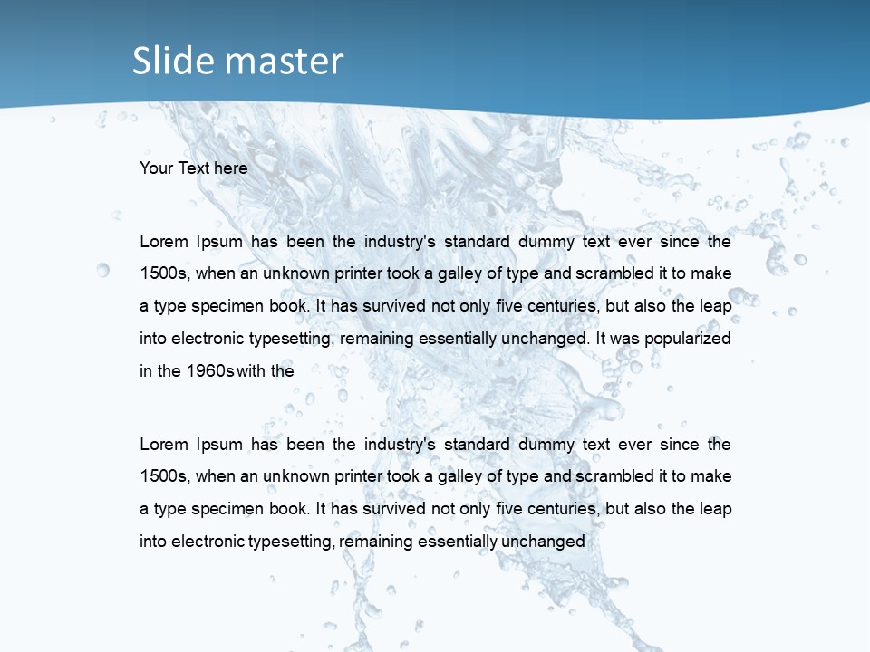 Light Isolated White PowerPoint Template