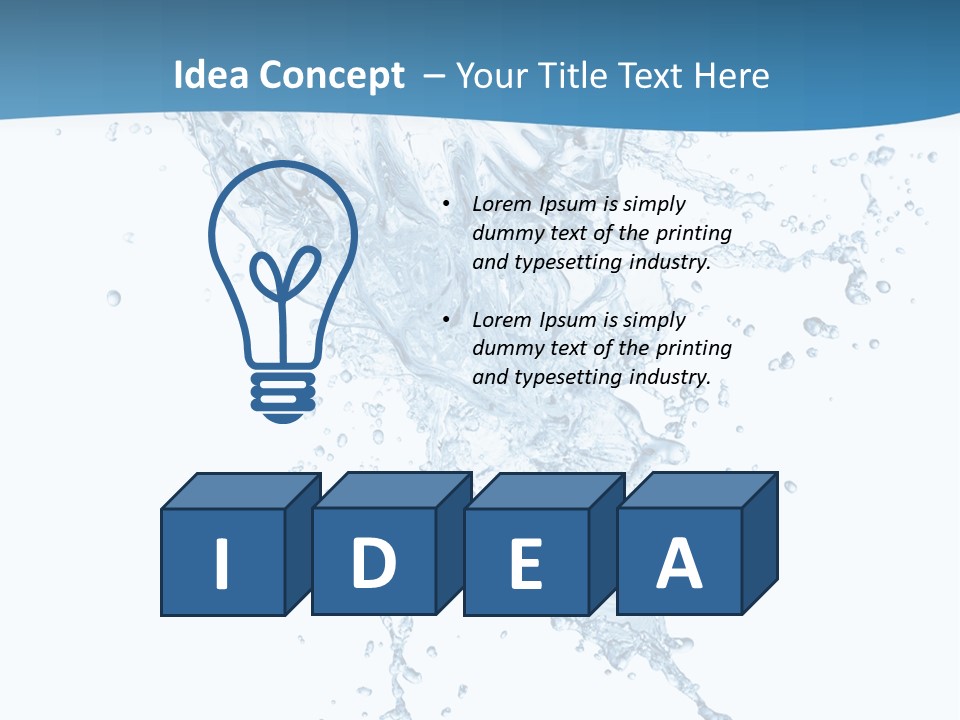 Light Isolated White PowerPoint Template