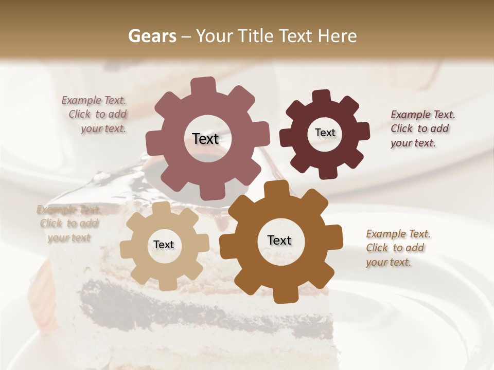 Creamy Pastry Restaurant PowerPoint Template