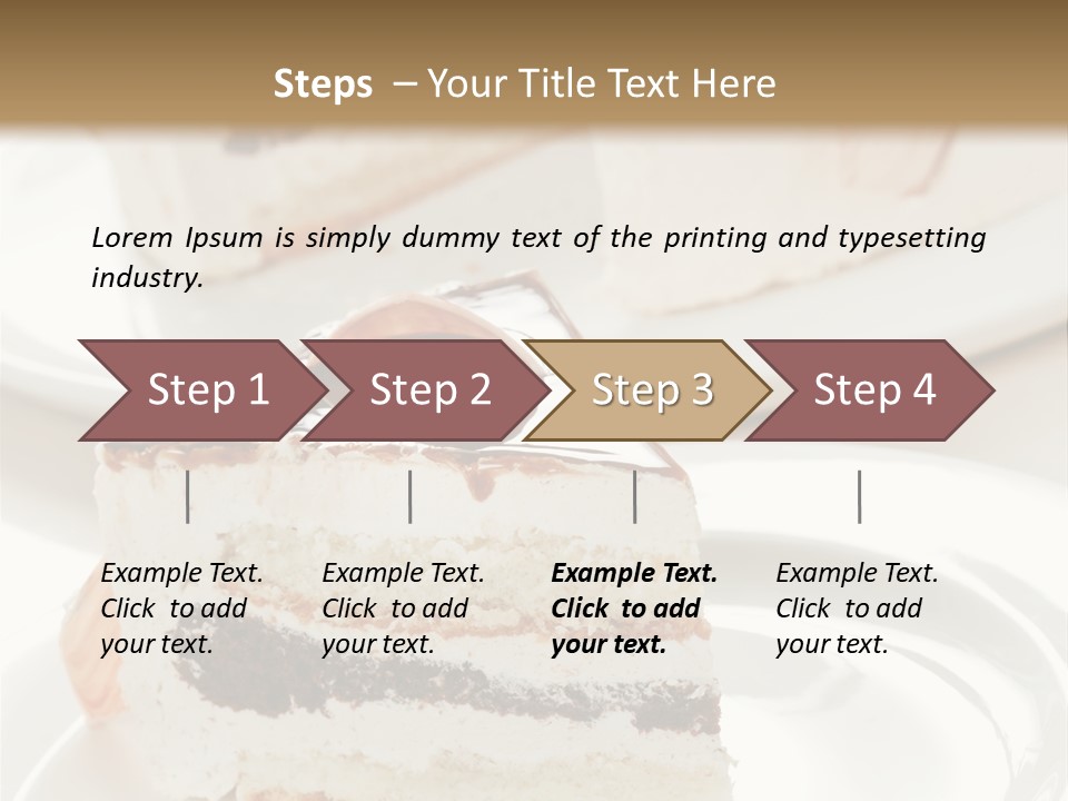 Creamy Pastry Restaurant PowerPoint Template