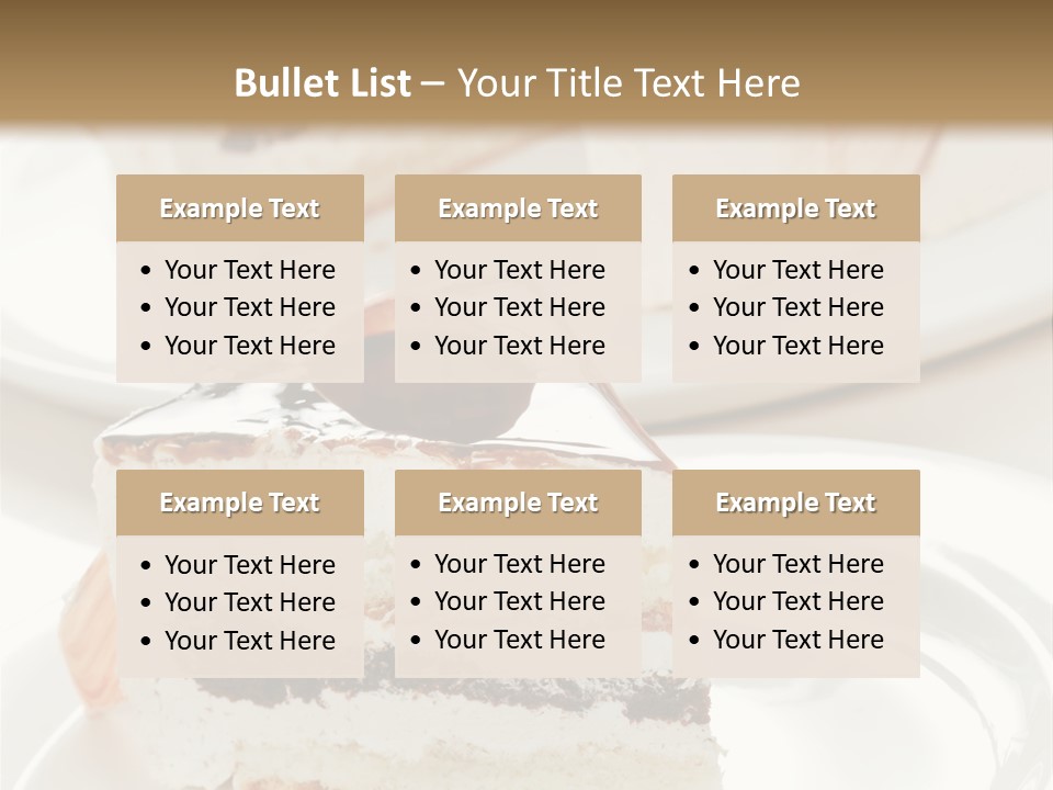 Creamy Pastry Restaurant PowerPoint Template