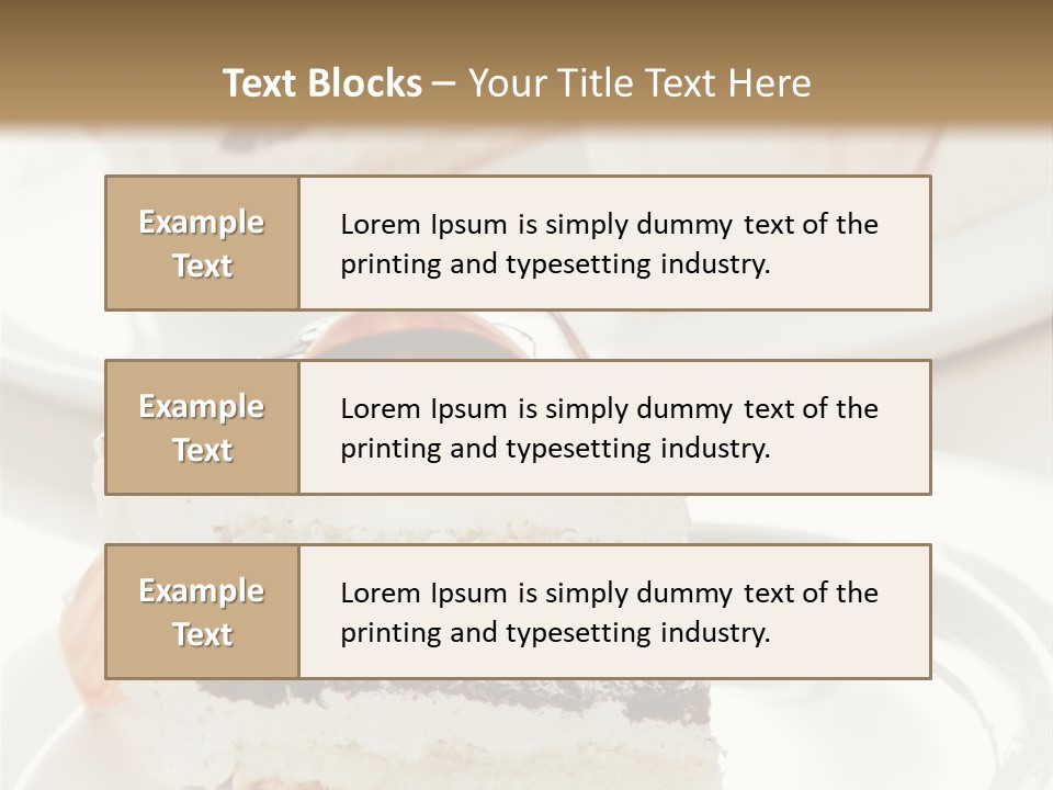 Creamy Pastry Restaurant PowerPoint Template