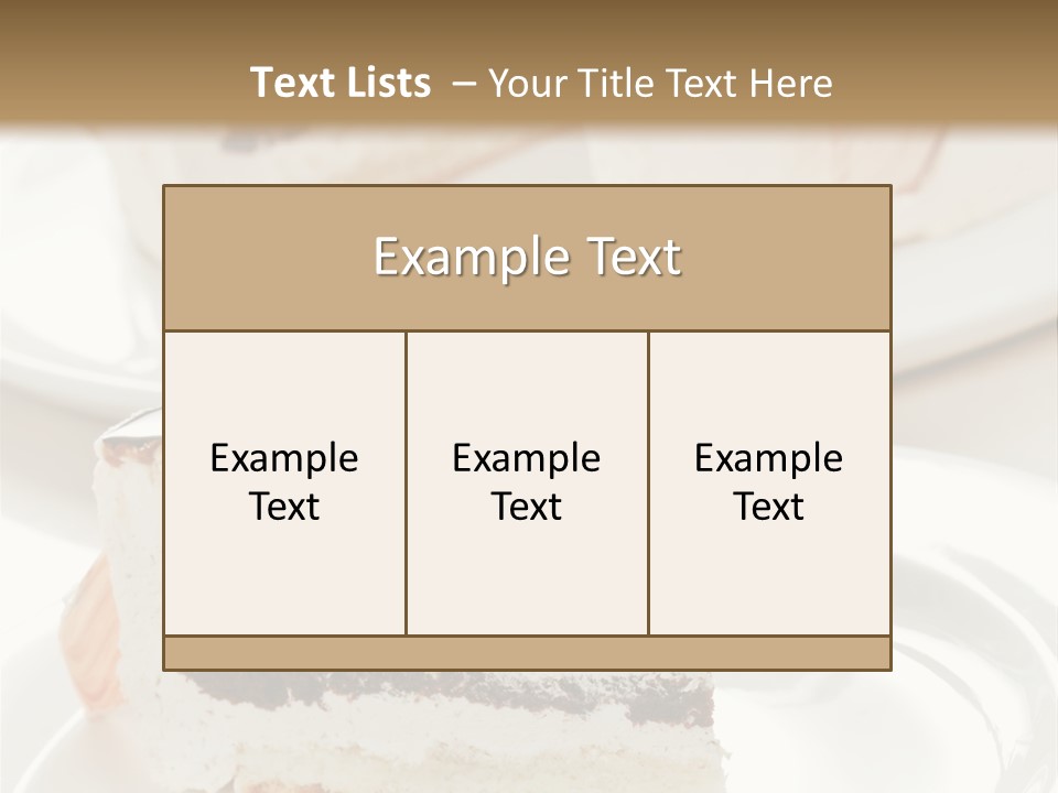 Creamy Pastry Restaurant PowerPoint Template
