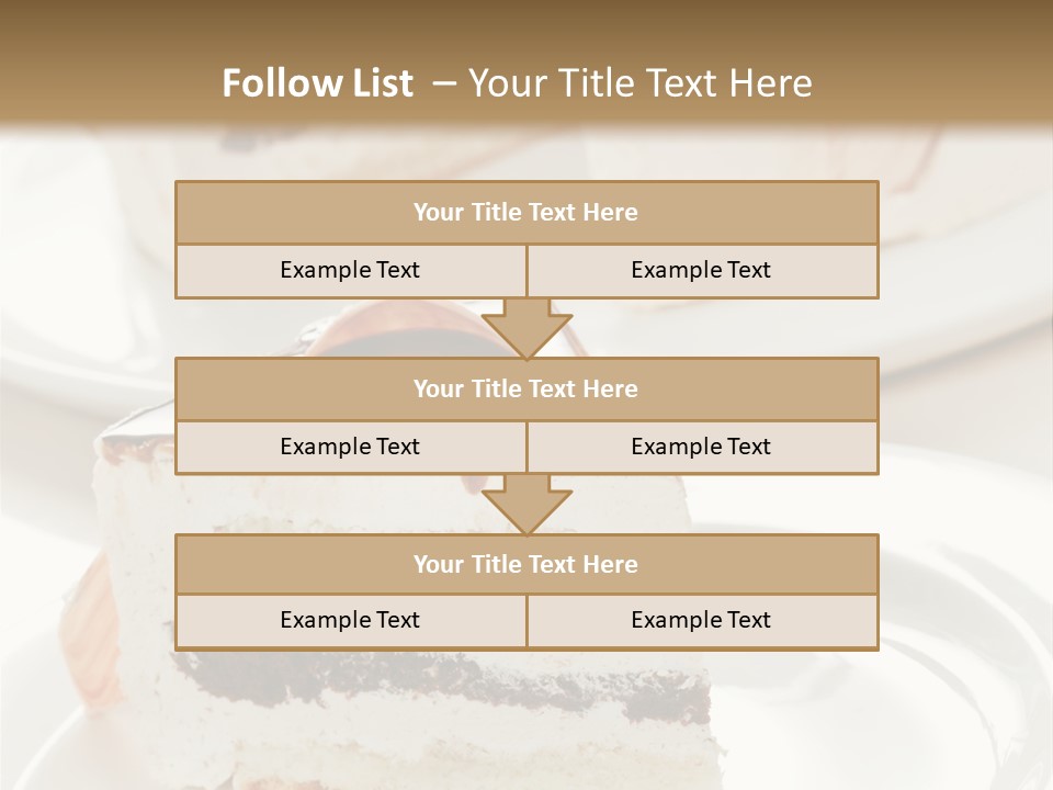 Creamy Pastry Restaurant PowerPoint Template