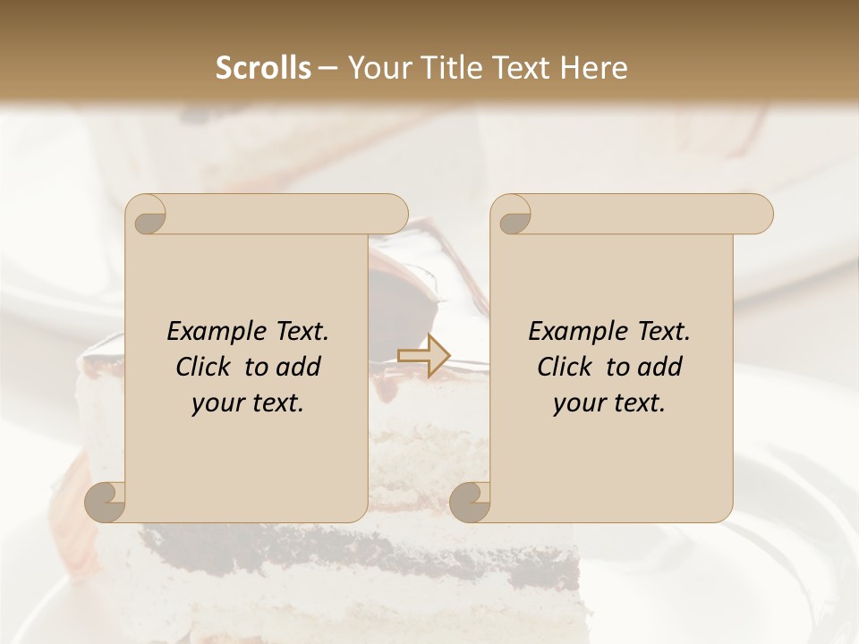 Creamy Pastry Restaurant PowerPoint Template