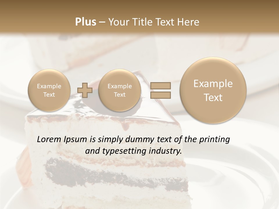 Creamy Pastry Restaurant PowerPoint Template