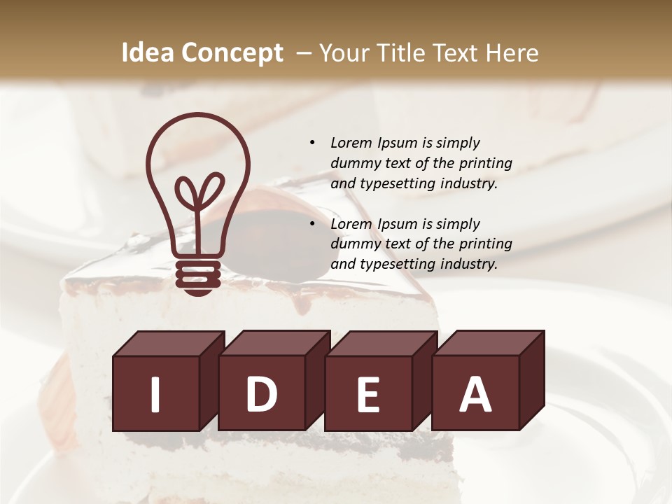 Creamy Pastry Restaurant PowerPoint Template