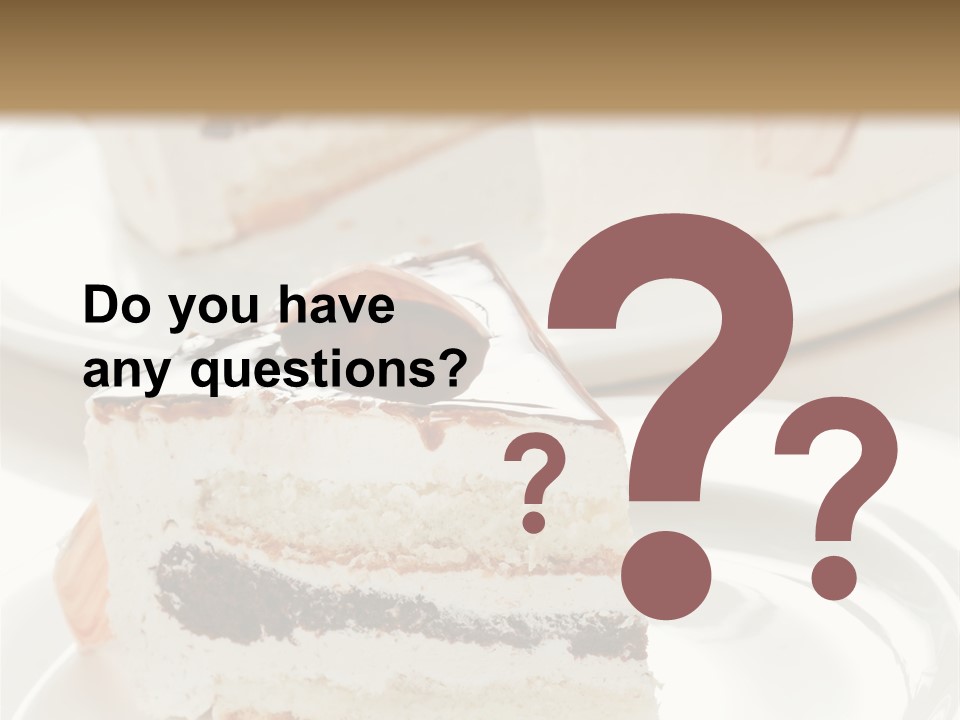 Creamy Pastry Restaurant PowerPoint Template