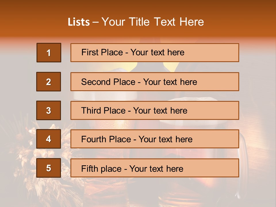 Beverage Cellar Lager PowerPoint Template