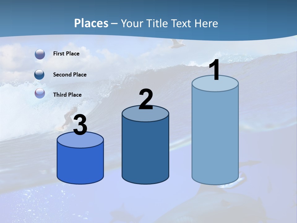 Breaking Shark Spray PowerPoint Template