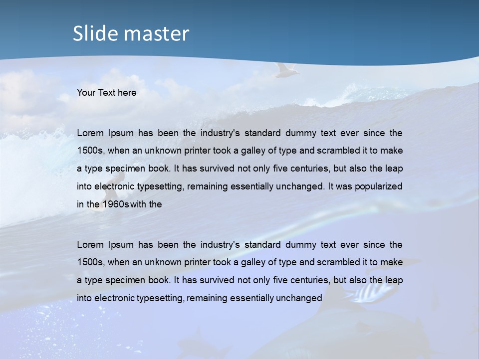 Breaking Shark Spray PowerPoint Template