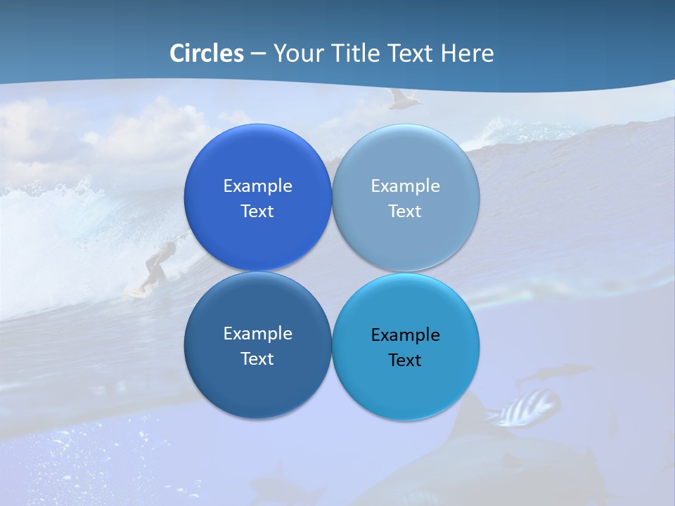 Breaking Shark Spray PowerPoint Template