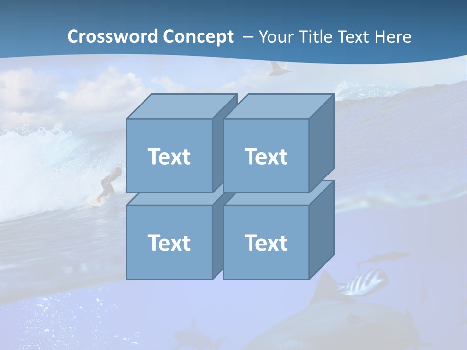 Breaking Shark Spray PowerPoint Template