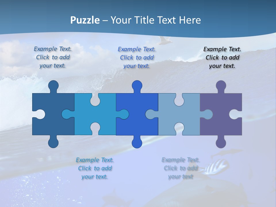 Breaking Shark Spray PowerPoint Template