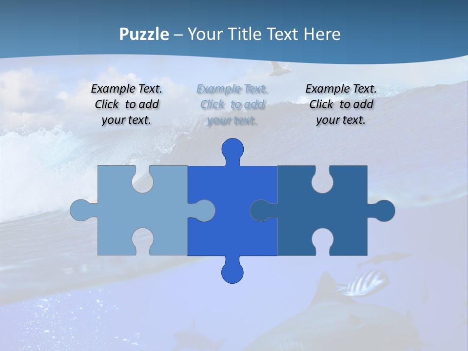 Breaking Shark Spray PowerPoint Template