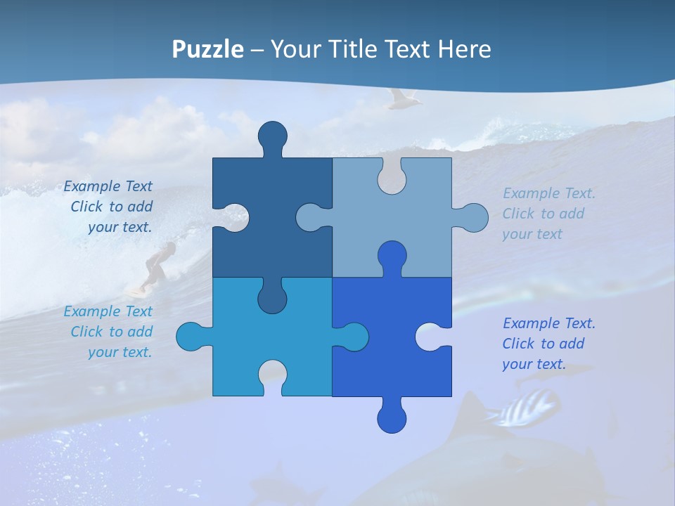 Breaking Shark Spray PowerPoint Template