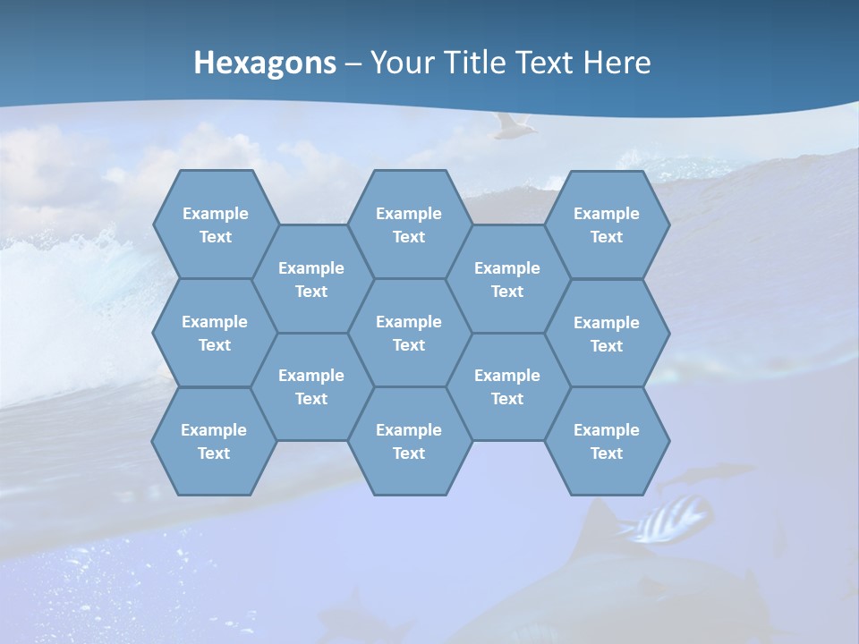 Breaking Shark Spray PowerPoint Template