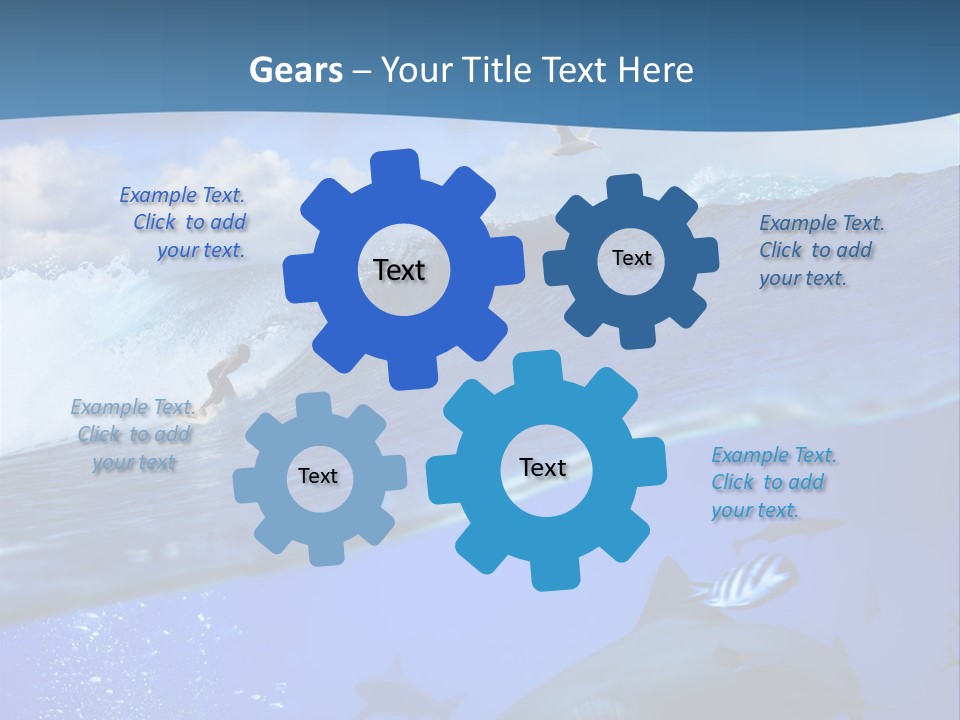 Breaking Shark Spray PowerPoint Template