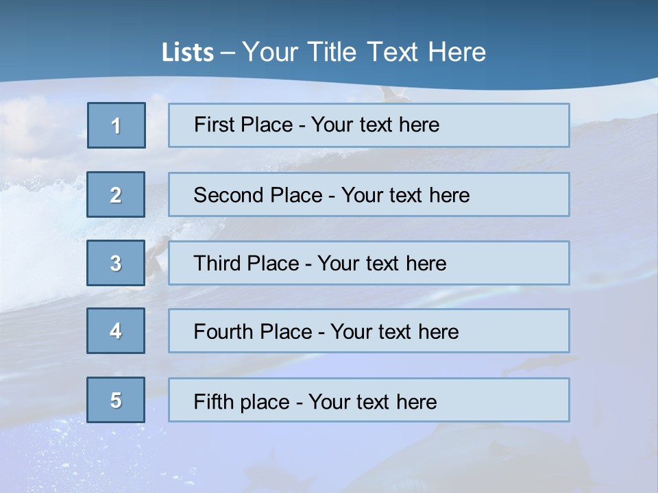 Breaking Shark Spray PowerPoint Template
