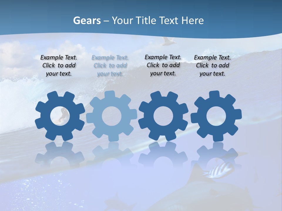 Breaking Shark Spray PowerPoint Template