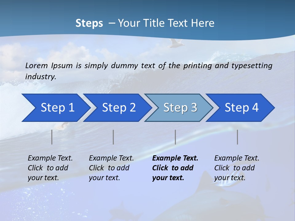 Breaking Shark Spray PowerPoint Template