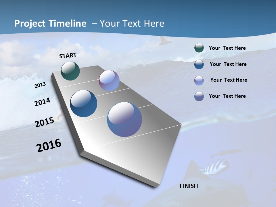 Breaking Shark Spray PowerPoint Template