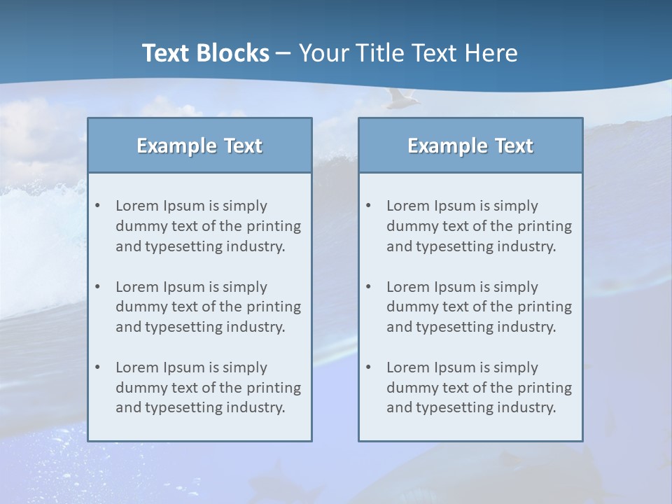 Breaking Shark Spray PowerPoint Template