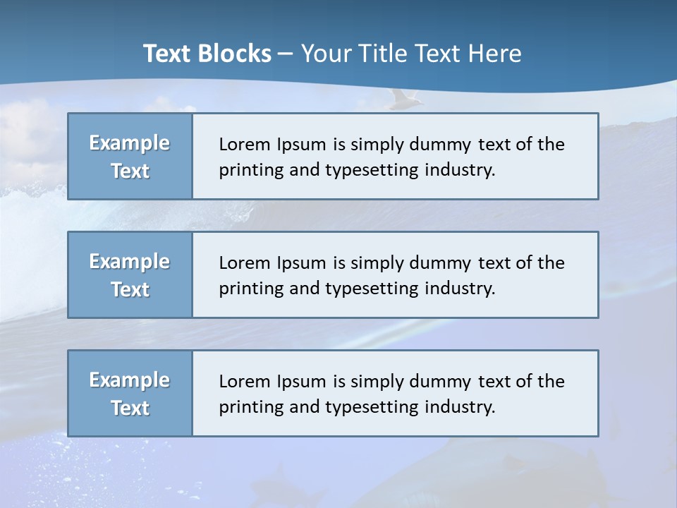 Breaking Shark Spray PowerPoint Template