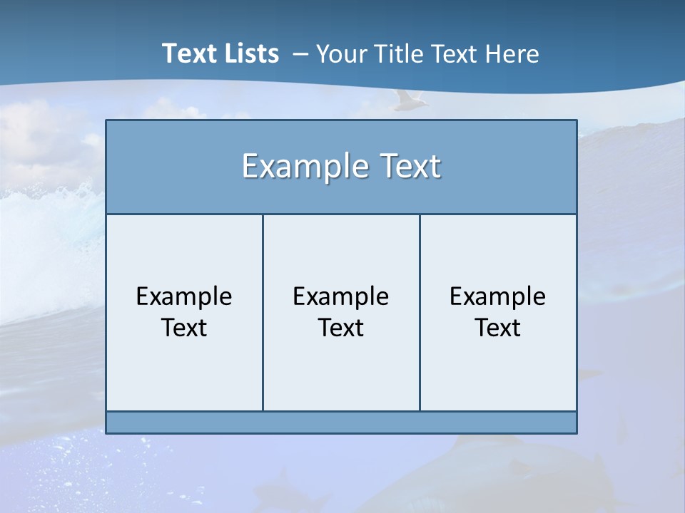 Breaking Shark Spray PowerPoint Template