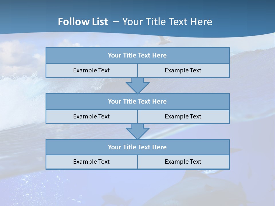 Breaking Shark Spray PowerPoint Template