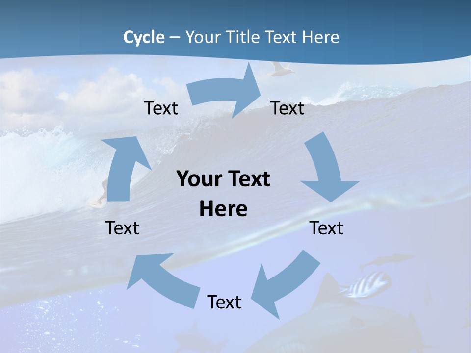 Breaking Shark Spray PowerPoint Template