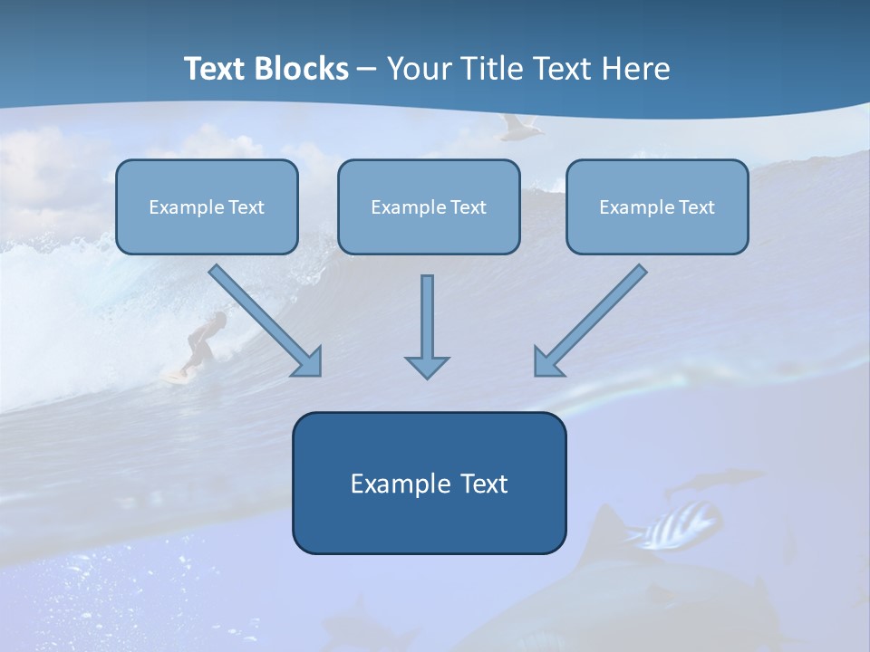 Breaking Shark Spray PowerPoint Template