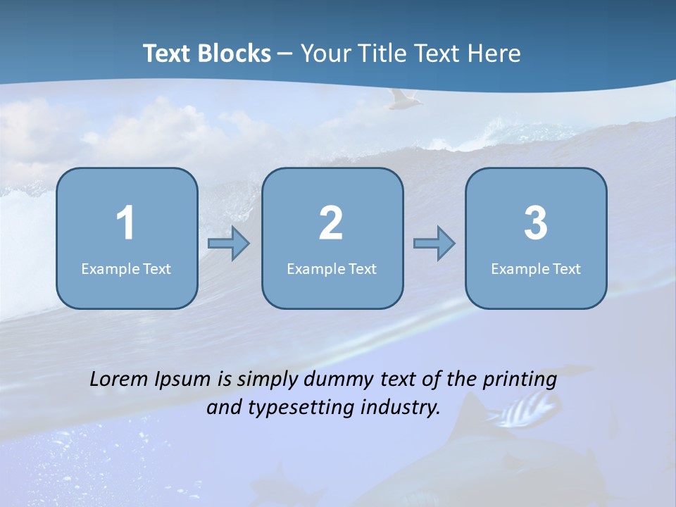 Breaking Shark Spray PowerPoint Template