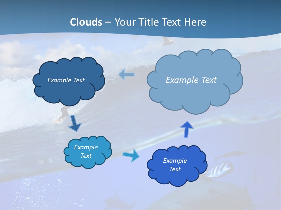 Breaking Shark Spray PowerPoint Template