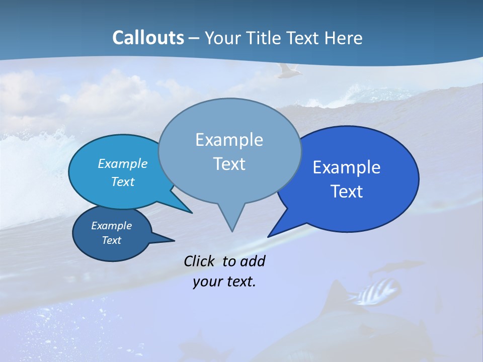 Breaking Shark Spray PowerPoint Template