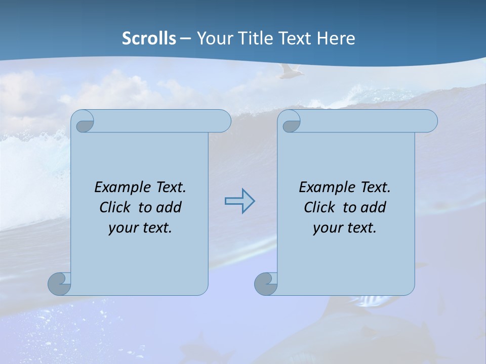 Breaking Shark Spray PowerPoint Template