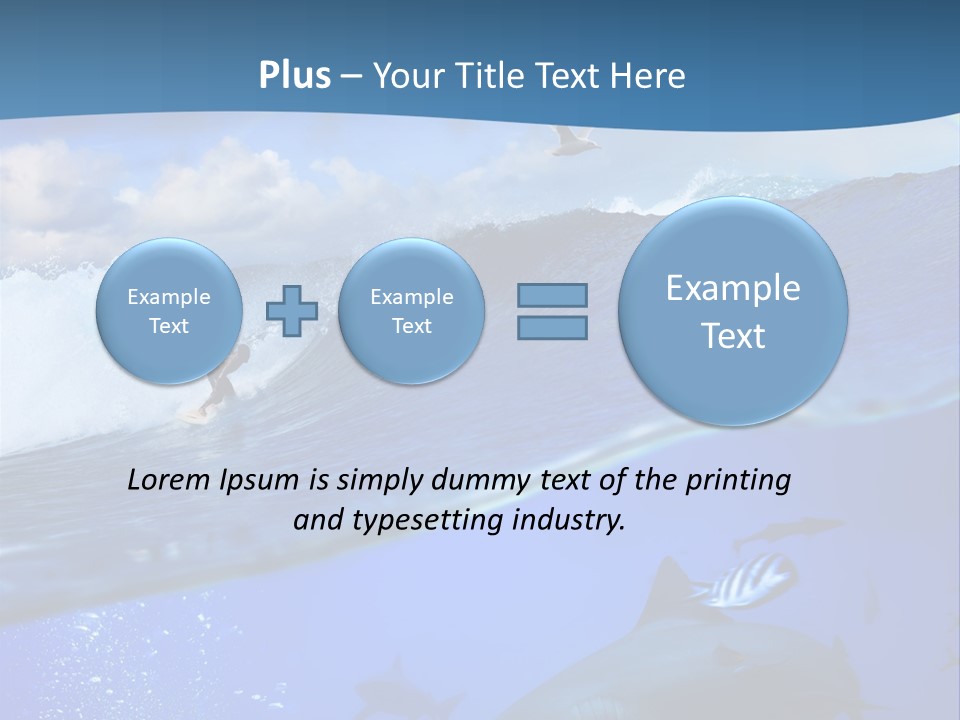 Breaking Shark Spray PowerPoint Template