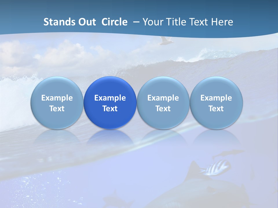 Breaking Shark Spray PowerPoint Template